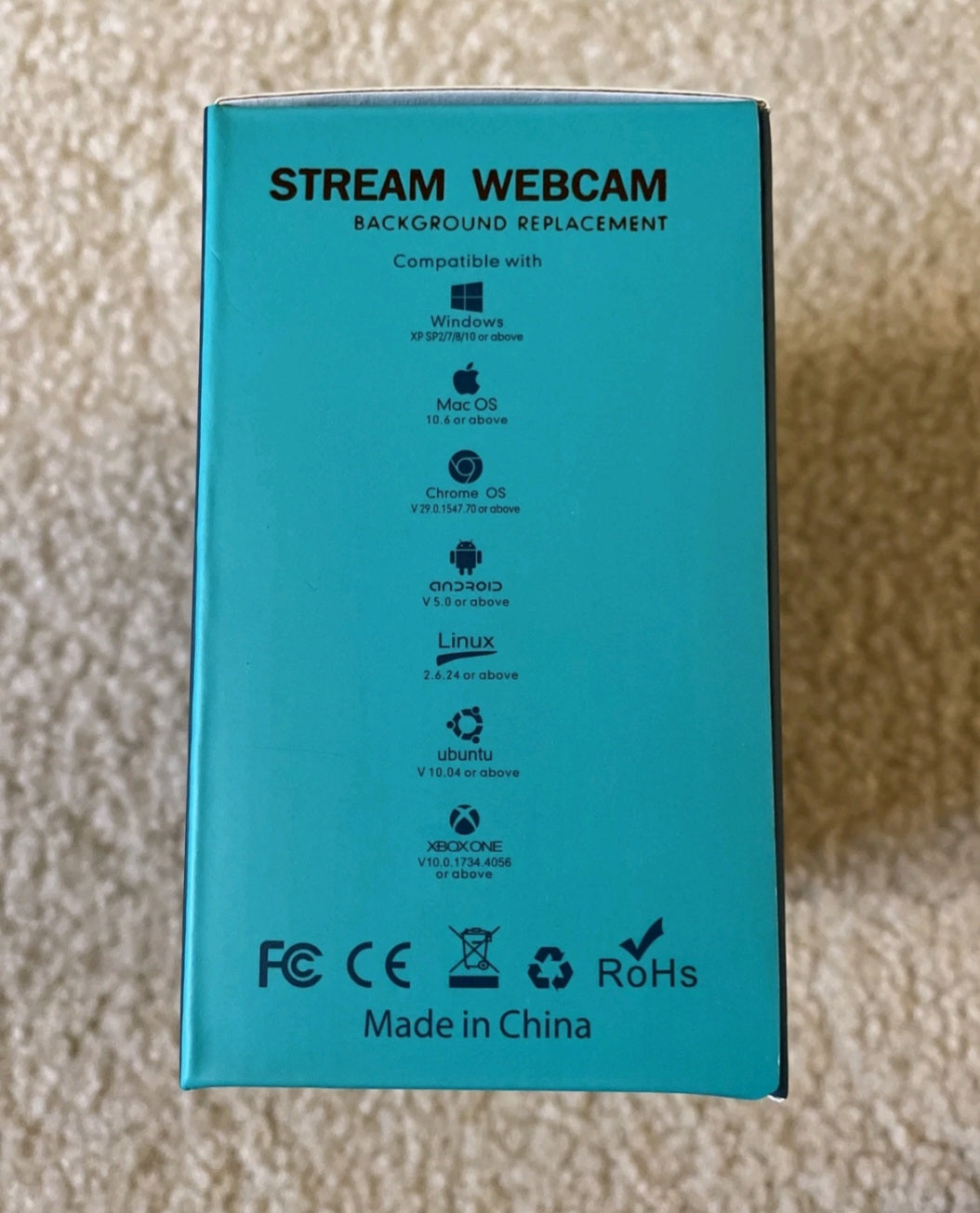 HD Stream Webcam Background Replacement Live Video Recording Ring Light