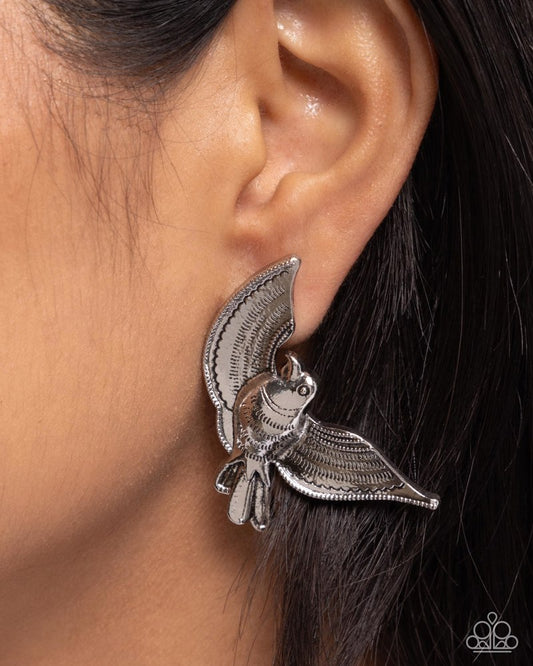 Bird of PLAY -Silver- Silver Bird - Post Earrings