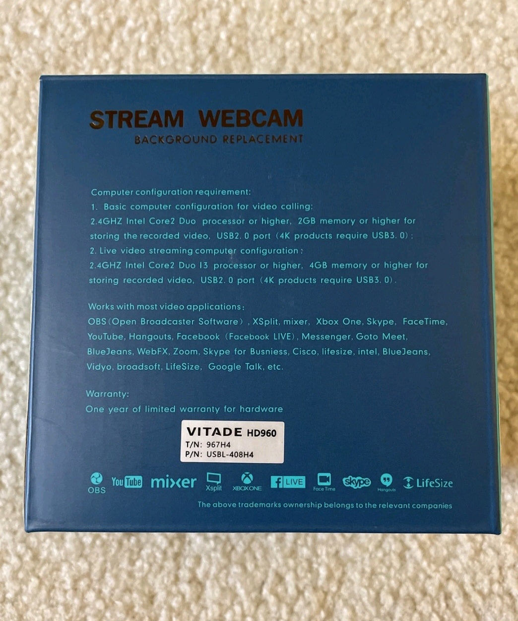 HD Stream Webcam Background Replacement Live Video Recording Ring Light