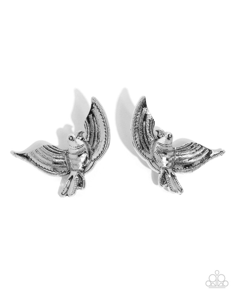 Bird of PLAY -Silver- Silver Bird - Post Earrings